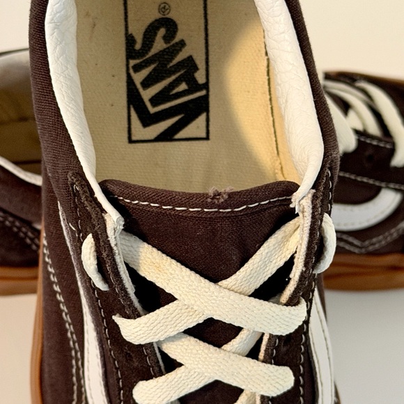 Vans Old Skool Brown and Cream Sneakers - Picture 4 of 5
